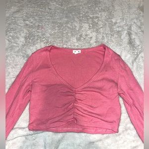 Pink crop top